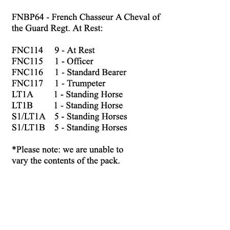 FNBP64 French Chasseurs A Cheval Of The Guard At Rest 12 Mounted