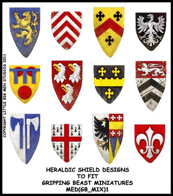 MED(GB_MIX)1 Heraldic Shield Designs (12) | MED(GB_MIX)1 | LBMS