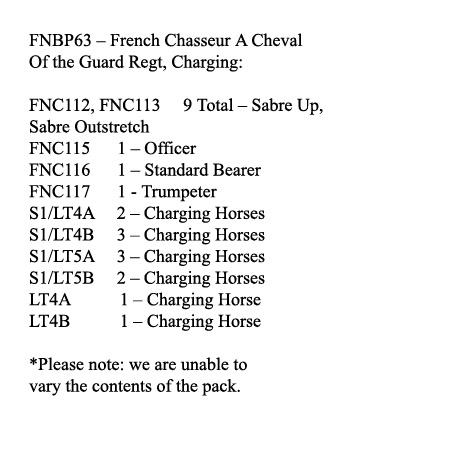 FNBP63 French Chasseurs A Cheval Of The Guard Charging 12 Mounted